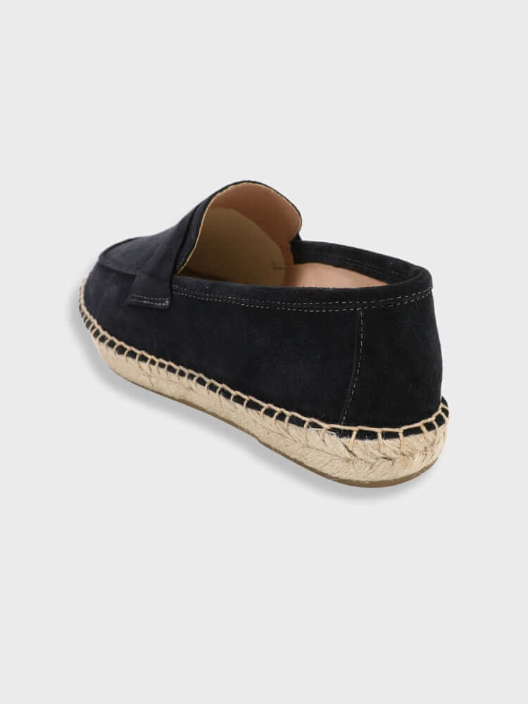 Men's Suede Penny Loafers – Artisanal Jute Sole