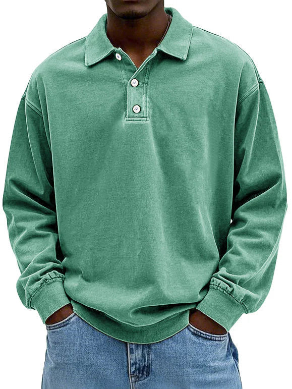 Men's Vintage Long-Sleeve Shirt – Relaxed Fit