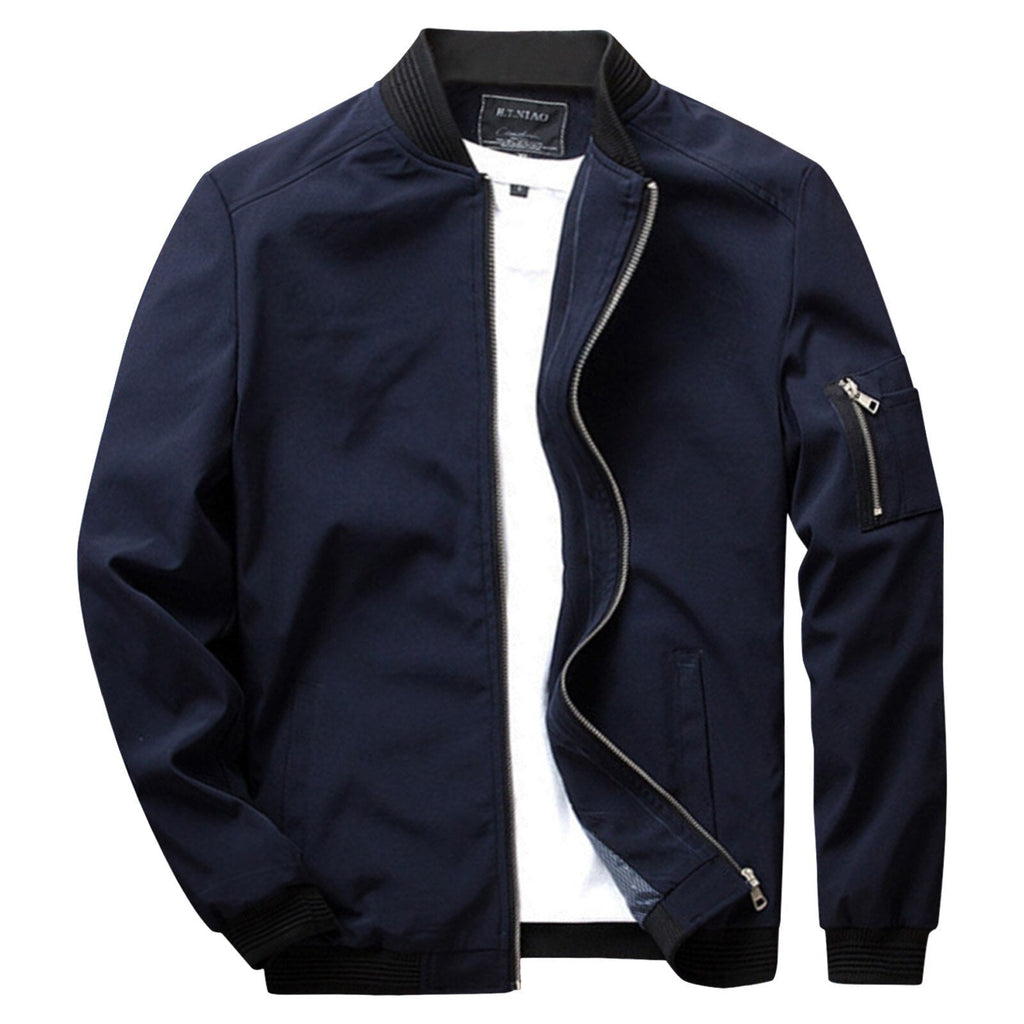 Men's Lightweight Bomber Jacket – Water-Repellent
