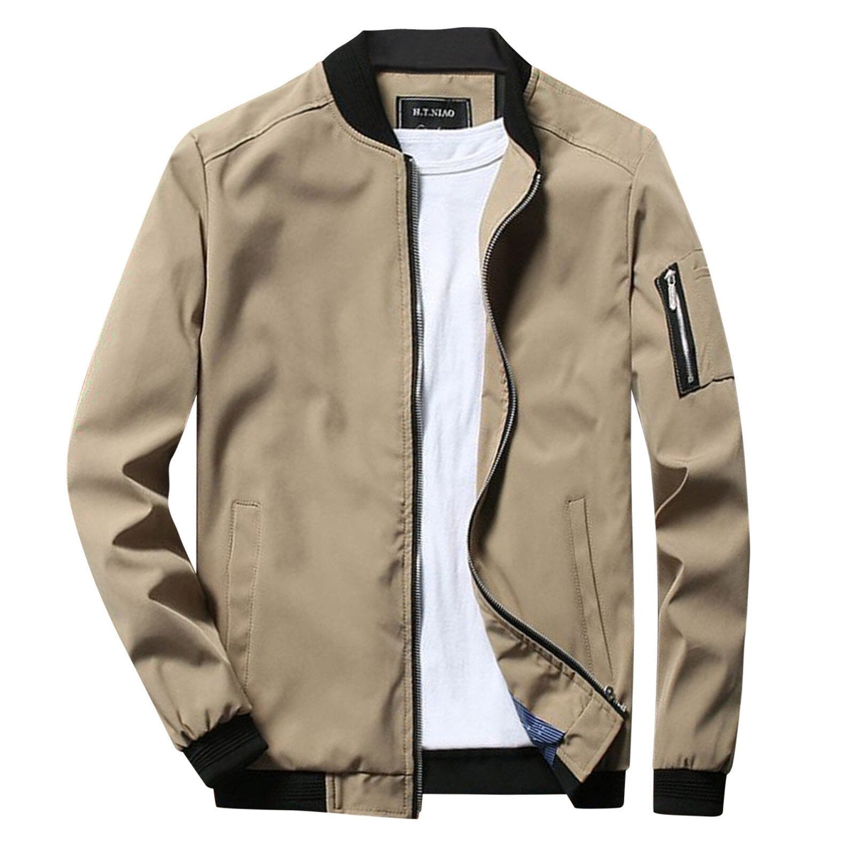 Men's Lightweight Bomber Jacket – Water-Repellent