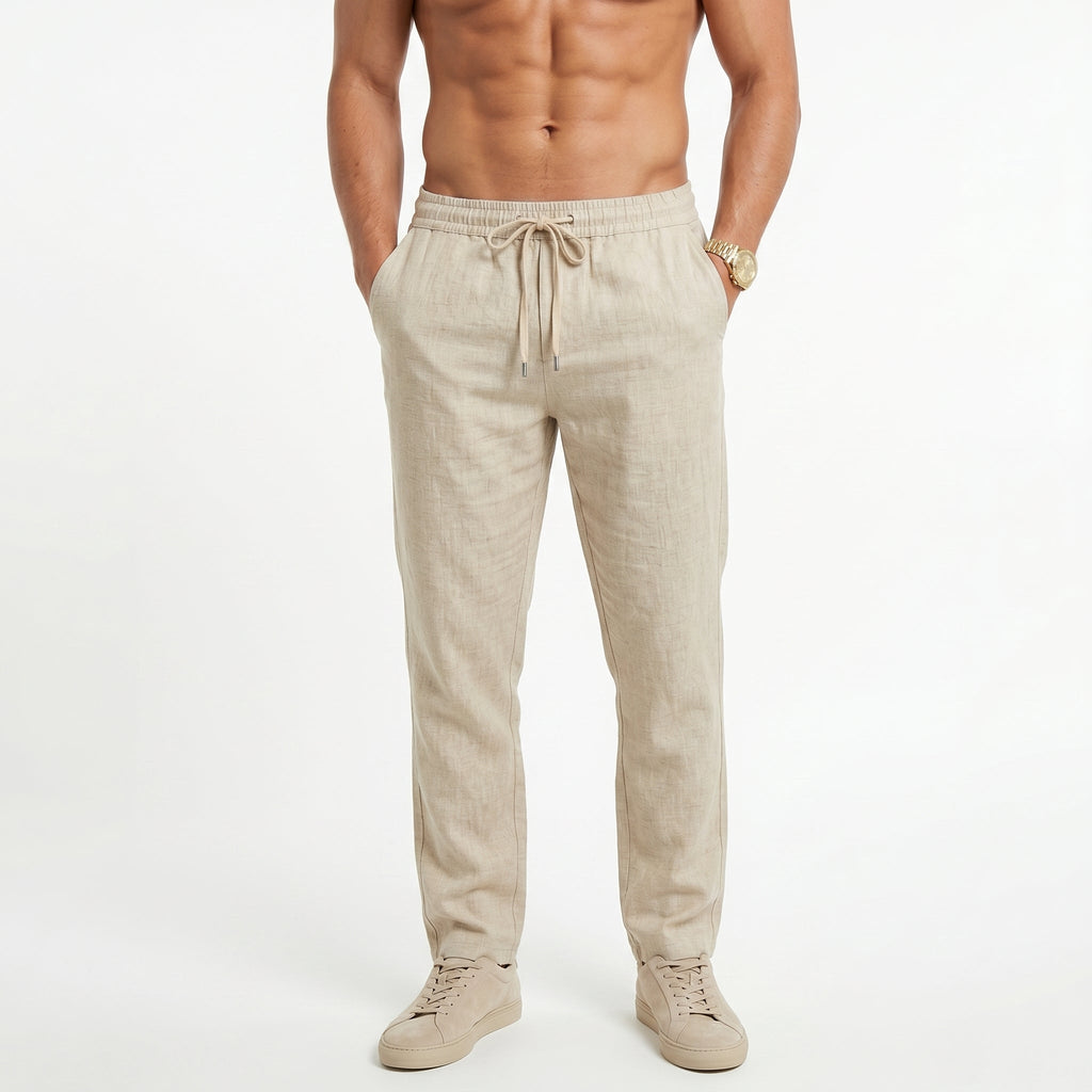 Men's Breathable Cotton Trousers – Lightweight Summer Fit