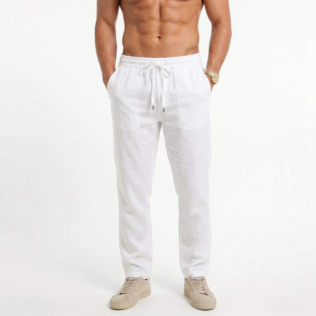 Men's Breathable Cotton Trousers – Lightweight Summer Fit
