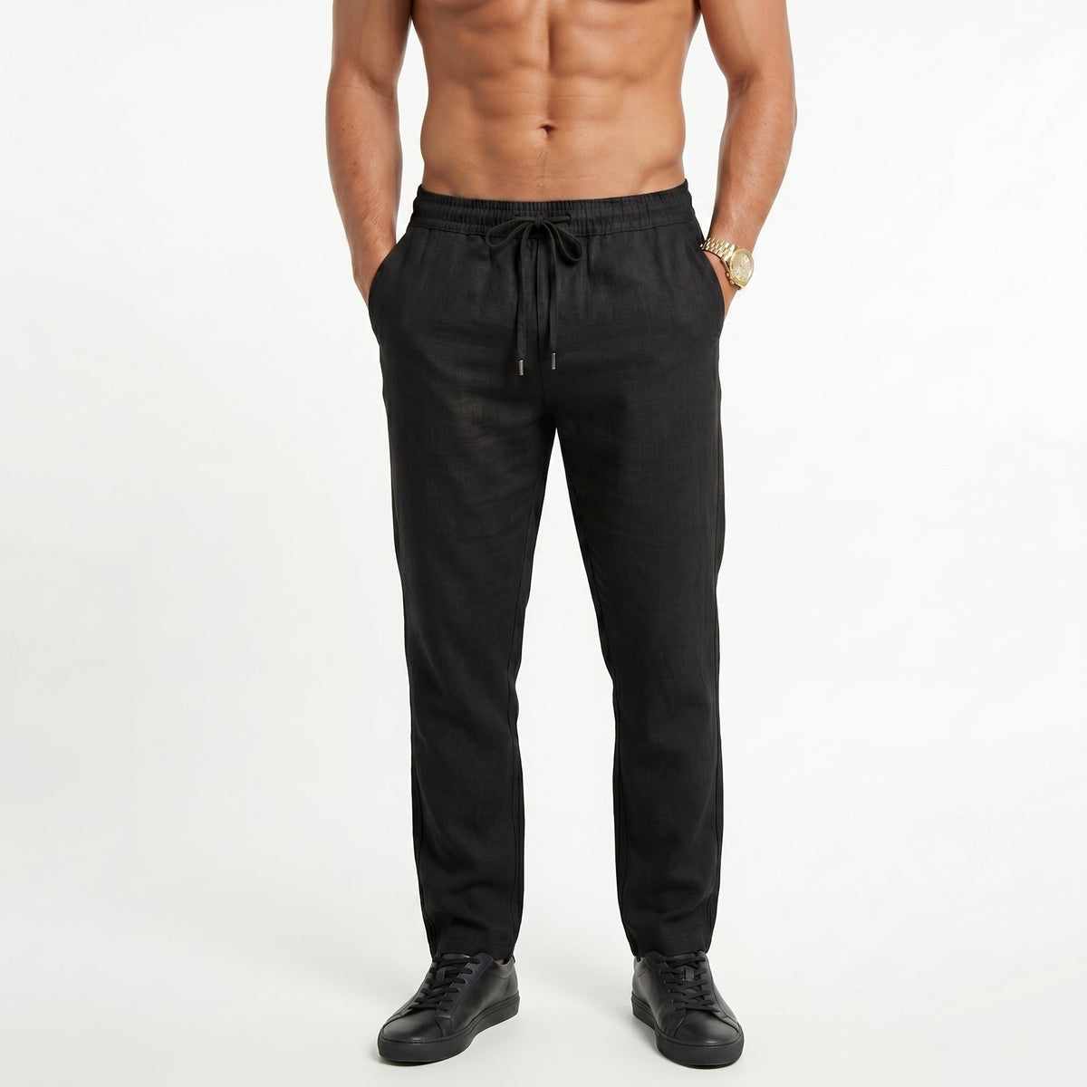Men's Breathable Cotton Trousers – Lightweight Summer Fit